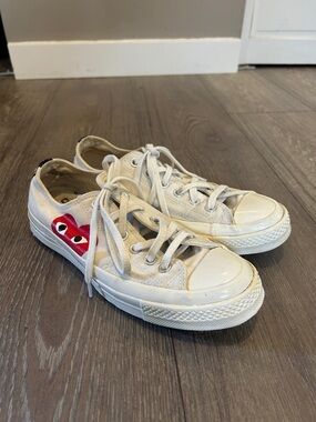 Comme des Garçons Play x Converse Chuck Taylor 70 Low top sneaker | cream
